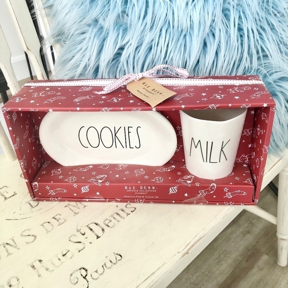 Rae Dunn, Milk & Cookies, For Santa, Melamine, Gift Set, NEW, Holiday, Christmas - Picture 2 of 7
